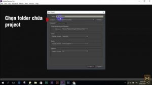 Chọn folder chứa Project