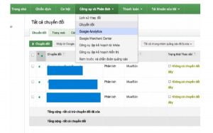 Nhập mục tiêu từ GA sang Adwords