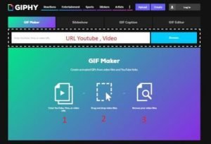 Tải video lên trang Web Giphy