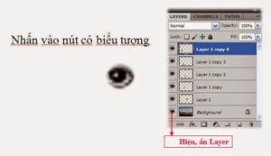 Ẩn/hiện Layer trong Photoshop