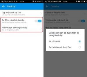 Đồng bộ và cập nhật danh bạ điện thoại với Zalo