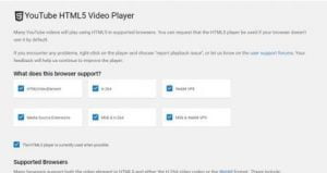 Sử dụng Youtube HTML5 video Play