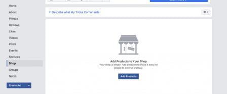 Tìm kiếm cửa hàng trên Facebook