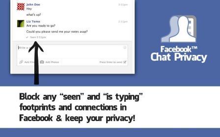 Facebook chat Privacy and Facebook chat Seen Blocker