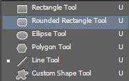 Tạo Custom Shape với Rectangle tool