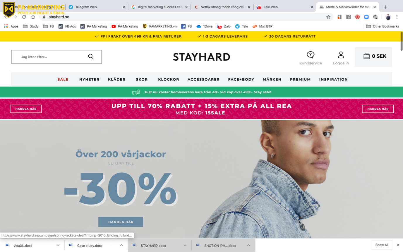 Chiến lược Marketing số của thương hiệu stayhard